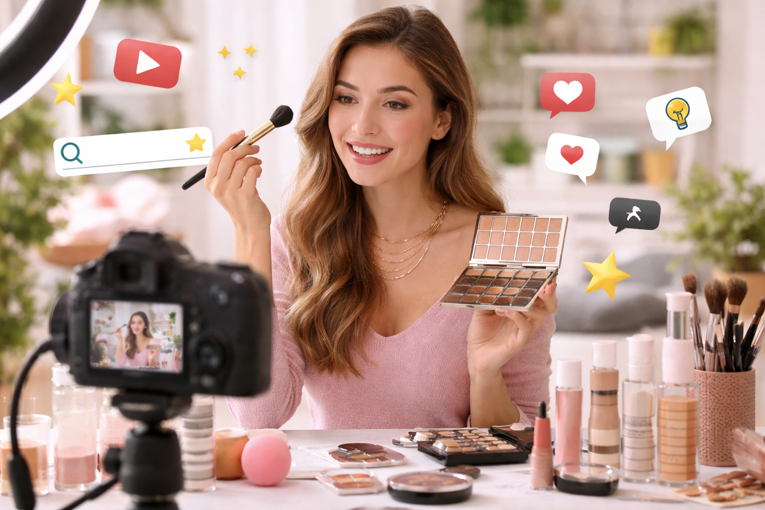 Créez des vidéos YouTube beauté réussies grâce à une niche claire, un bon montage, des miniatures attractives et une stratégie SEO efficace.