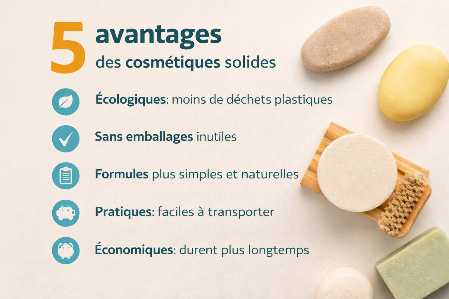 5 avantages des cosmétiques solides