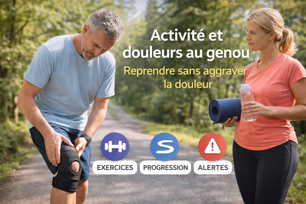 Reprendre une activité avec des douleurs au genou demande une stratégie progressive, adaptée à votre condition. Des exercices à faible impact comme la natation ou le vélo permettent de bouger sans surcharger l’articulation. Renforcer les muscles autour du genou, notamment le quadriceps, améliore la stabilité et soulage la douleur avec le temps. Introduire des mouvements plus dynamiques doit se faire étape par étape, sans excès. Éviter des sports à forts impacts aide aussi à réduire les risques. Si la douleur persiste malgré ces ajustements ou s’intensifie, une consultation médicale s’impose.