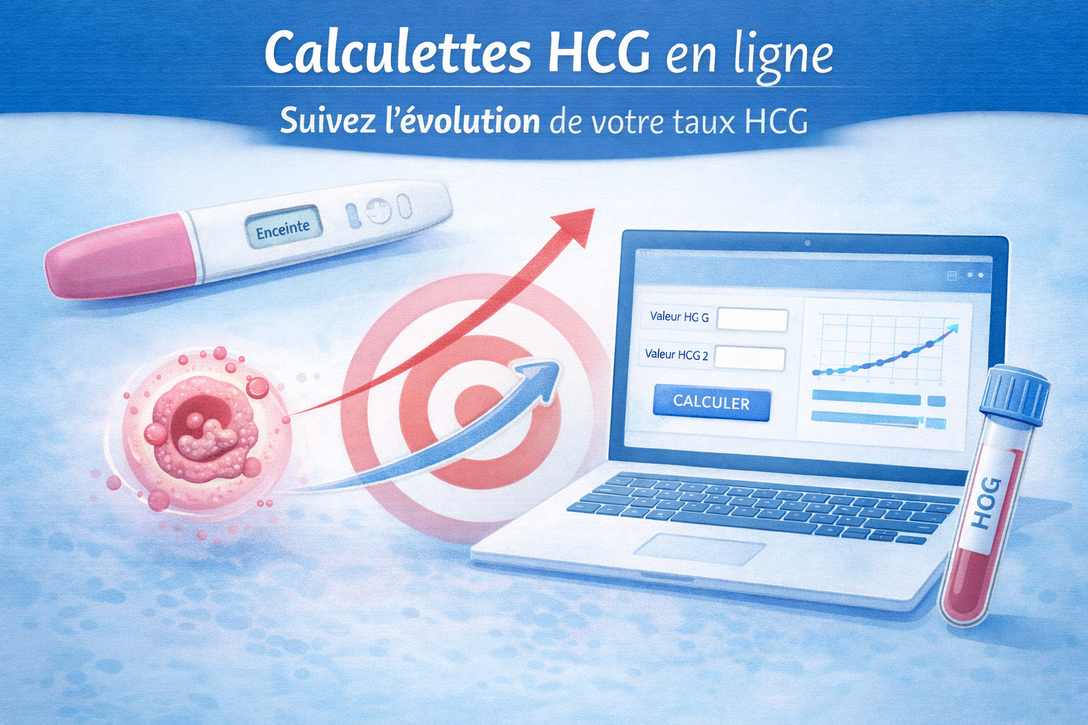 Calculer son taux HCG en ligne