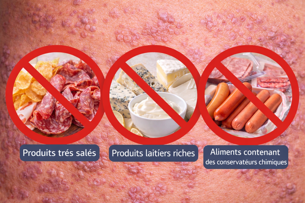 Les aliments à éviter