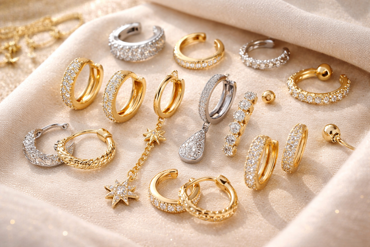 Des bijoux d'oreille en acier inoxydable