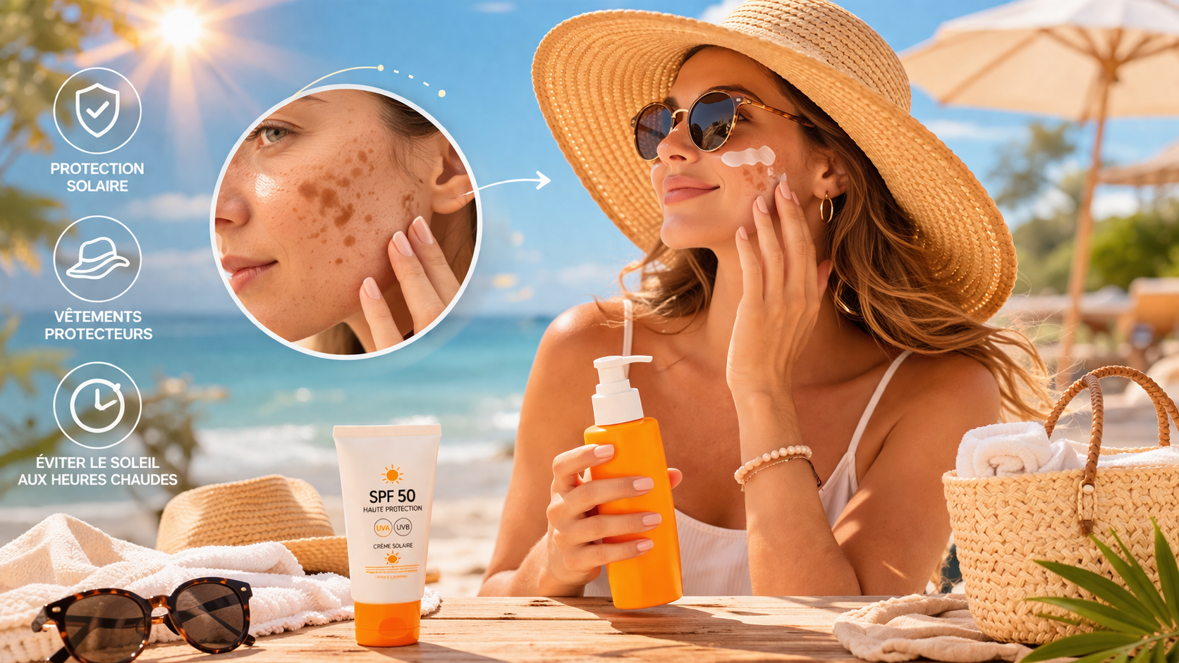 Prévenir les effets du soleil avec une protection solaire adaptée