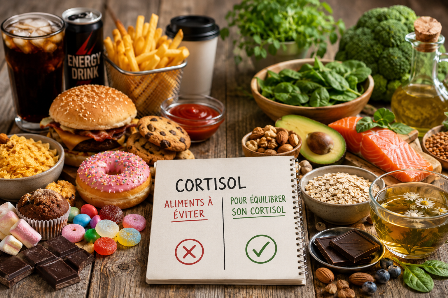Cortisol : aliments à éviter