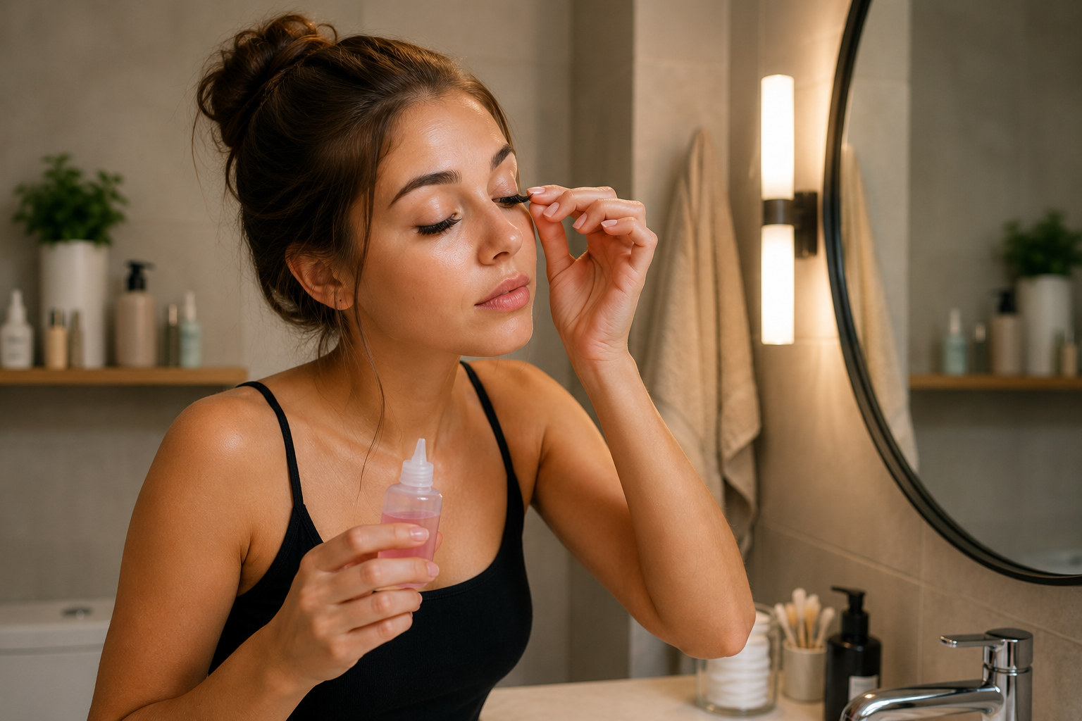 enlever les extensions cils sans les abîmer