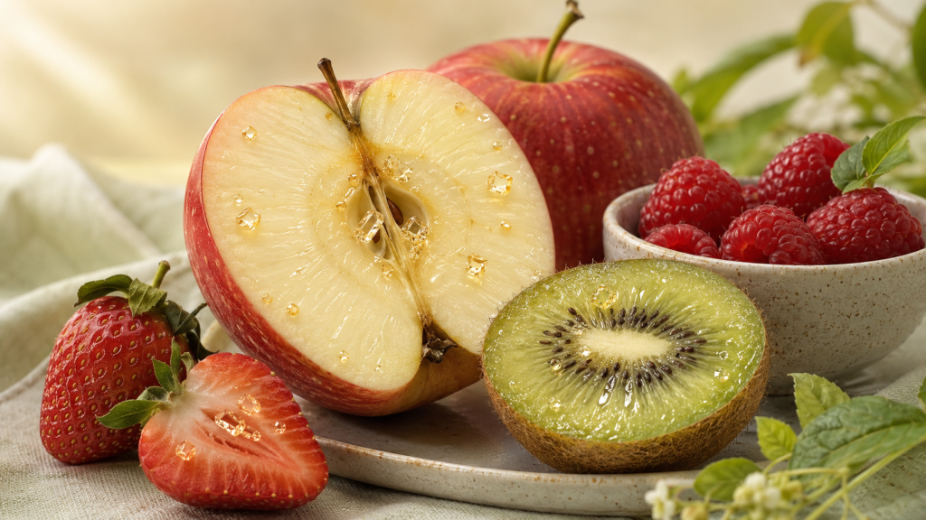 sucre dans les fruits frais