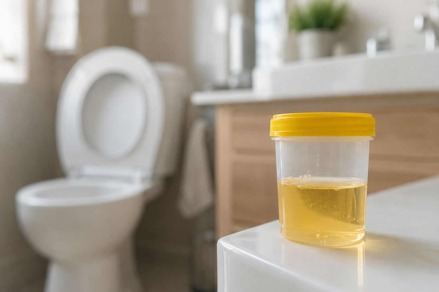 urine avec une odeur d'amoniaque